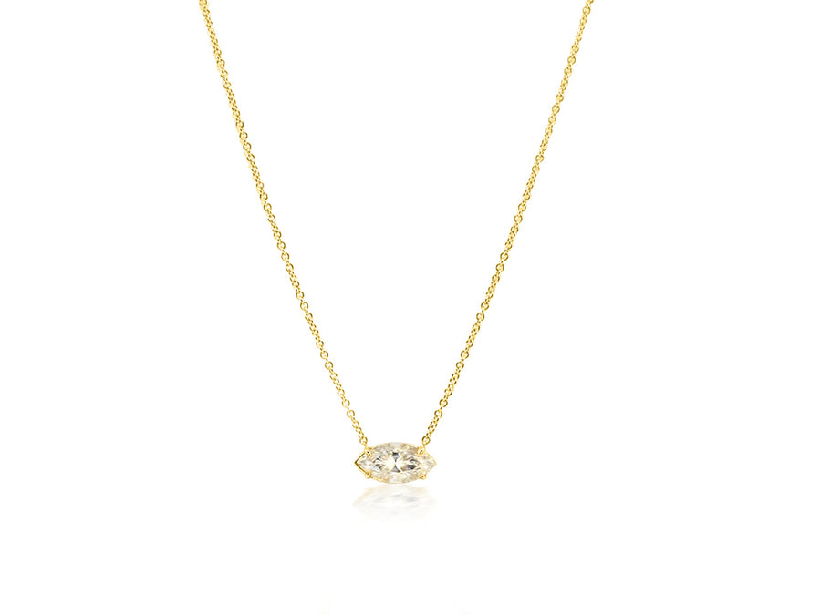 Marquise Cut Moissanite Necklace