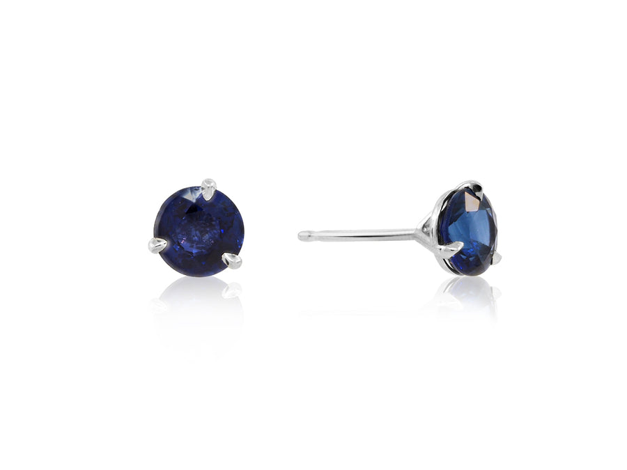 1.77ct Blue Sapphire Stud Earrings