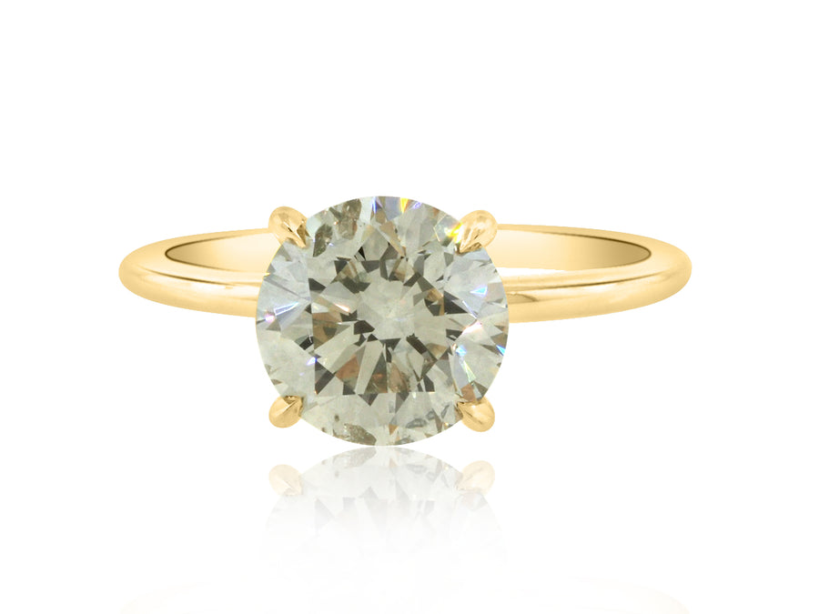2.26ct Fancy Gray Diamond Aura Ring