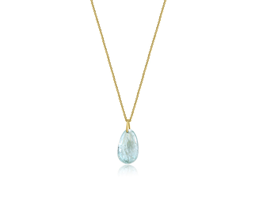 Aquamarine Candy Drop Necklace
