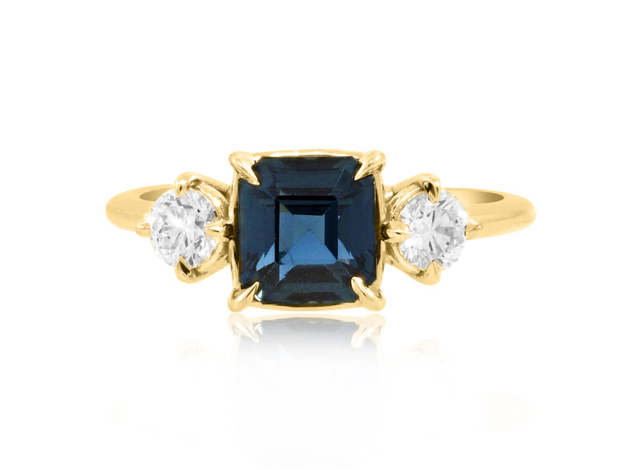 1.64ct Blue Sapphire & Diamond Twilight Ring