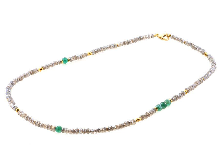 Faceted Labradorite Beaded Necklace