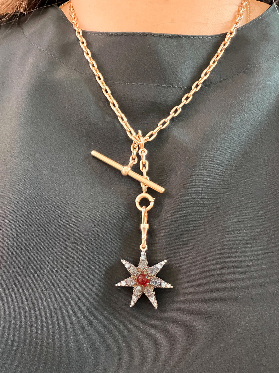 Vintage Yellow Gold Watch Chain