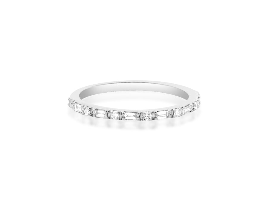 Starlink Diamond and White Gold Ring