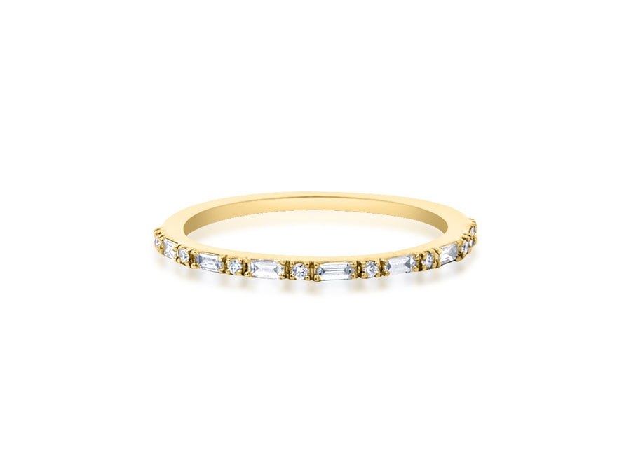 Thin Starlink Diamond Gold Ring