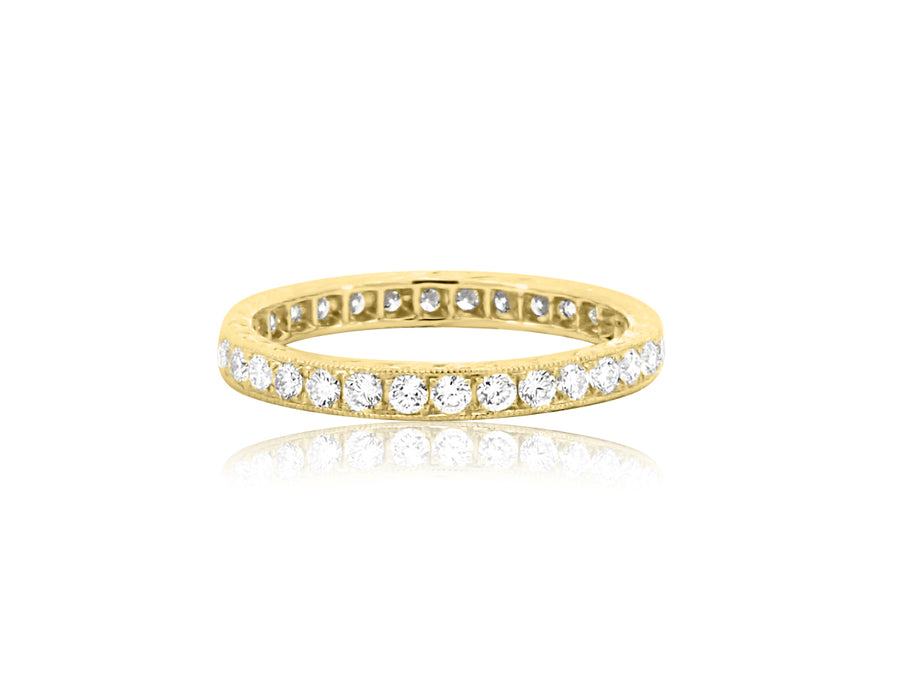 Diamond Pave Yellow Gold Ring