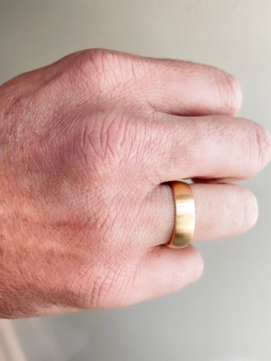 6mm Half Round 14k Gold Band