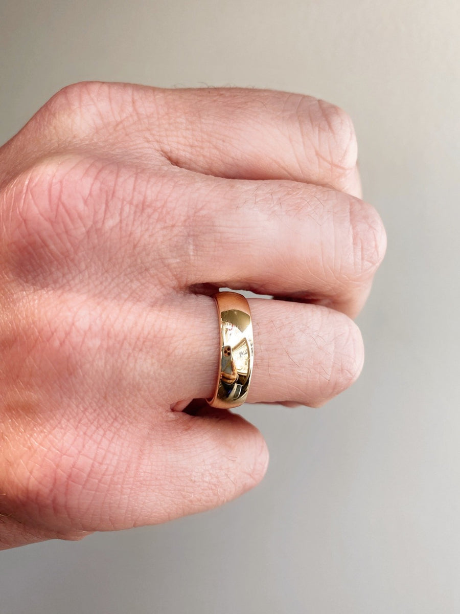 6mm Half Round 14k Gold Band