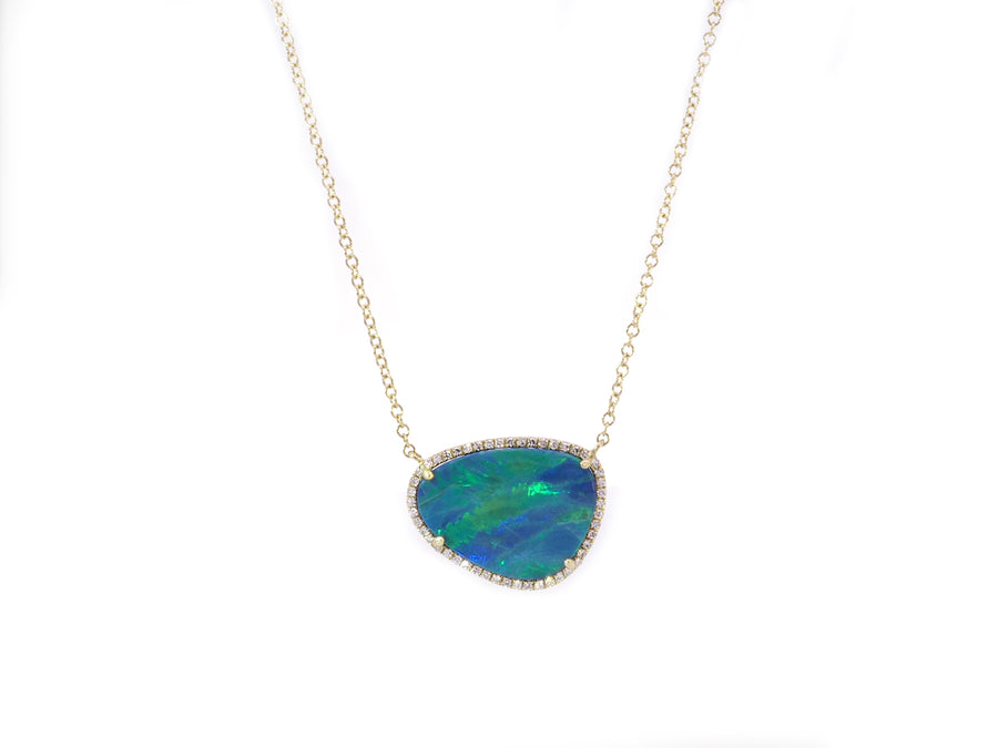 Copy of Asymmetrical Black Opal Necklace