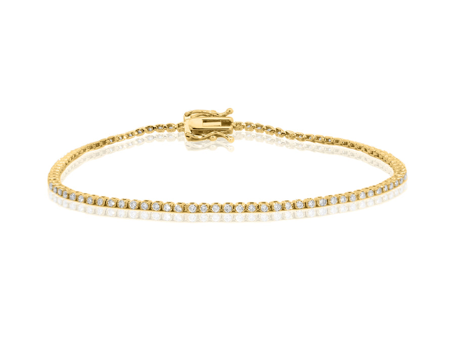 0.84ct Gold Diamond Tennis Bracelet