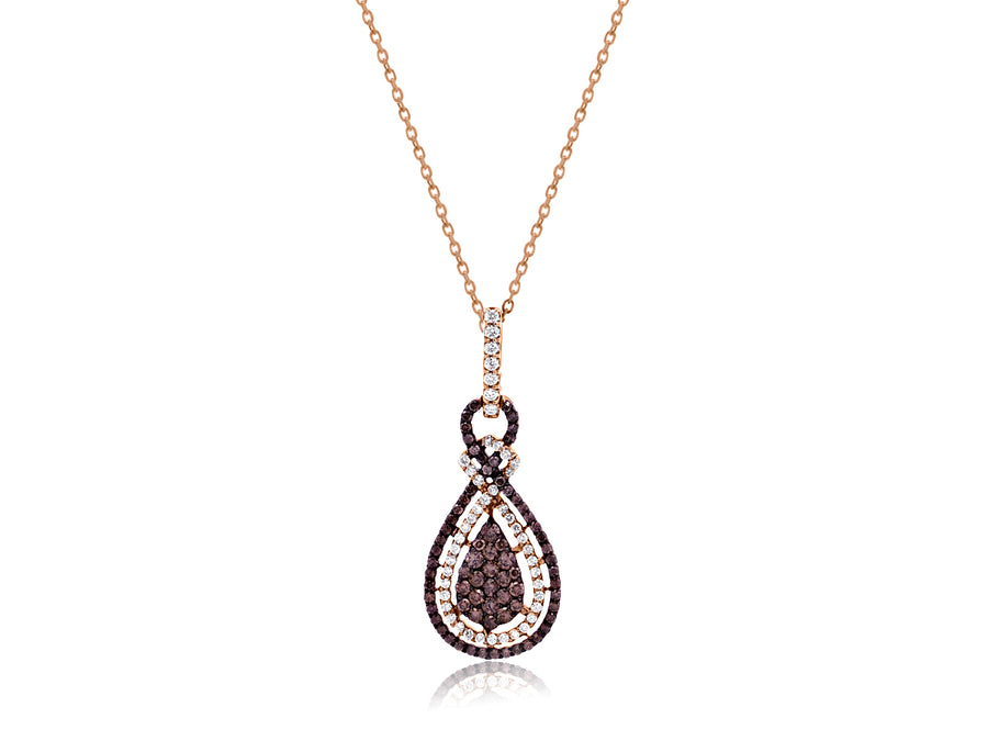 Champagne & White Diamond Pendant