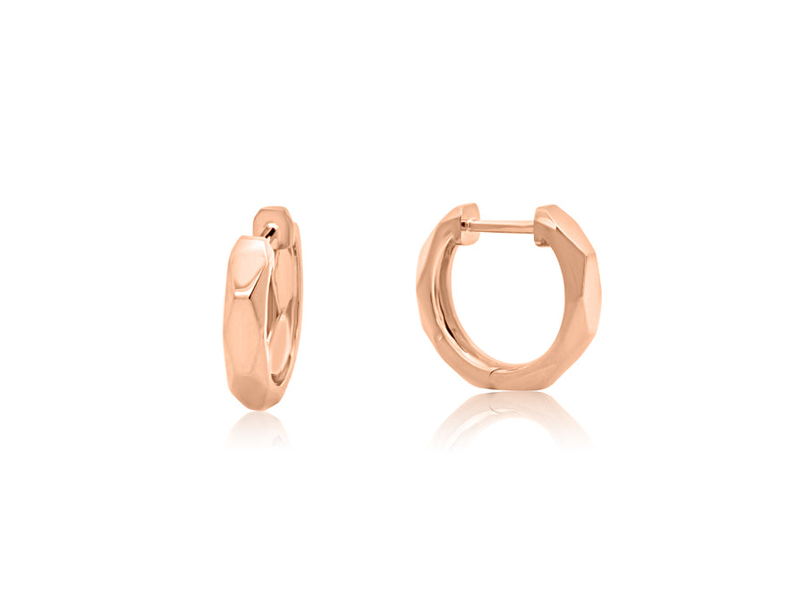 Spectra Rose Gold Hoop Earrings