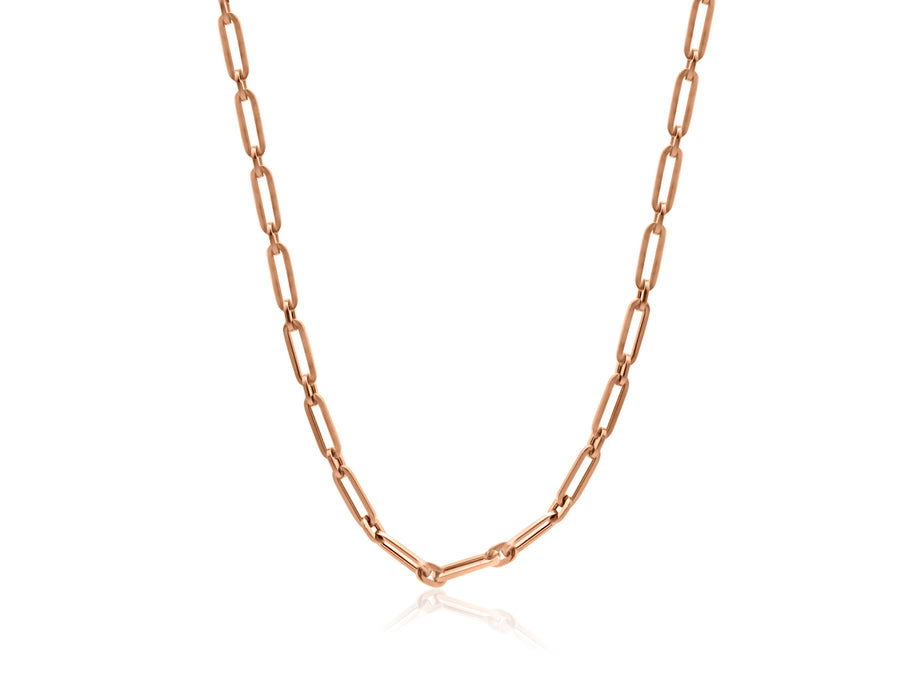 Small Paperclip Rose Gold Chain