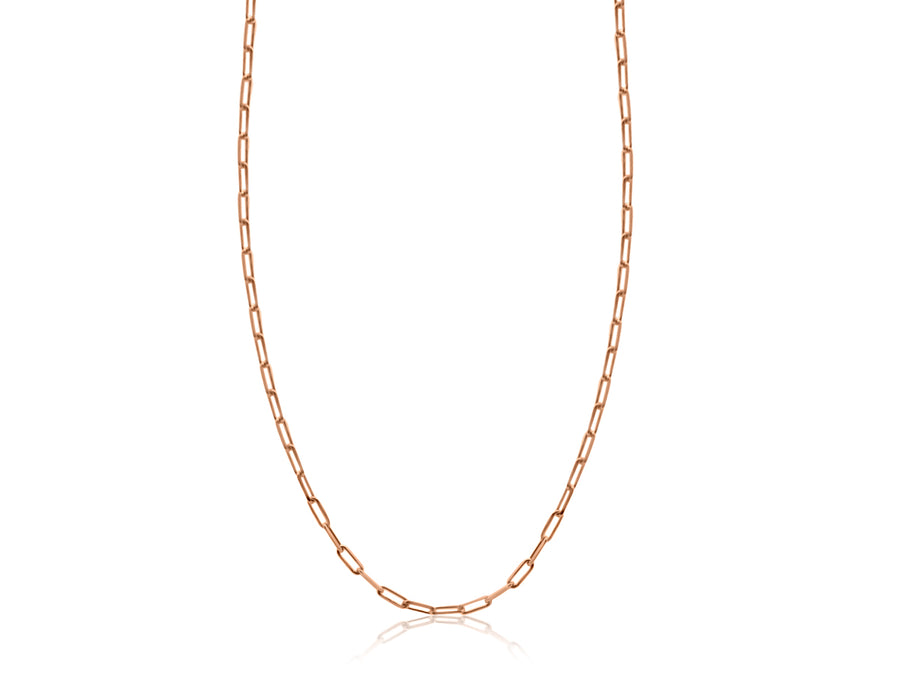 Mini Paperclip Rose Gold Chain