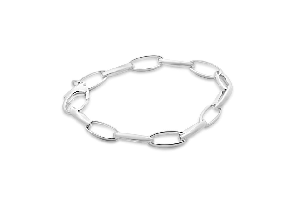 Sterling Silver Oval Cable Bracelet