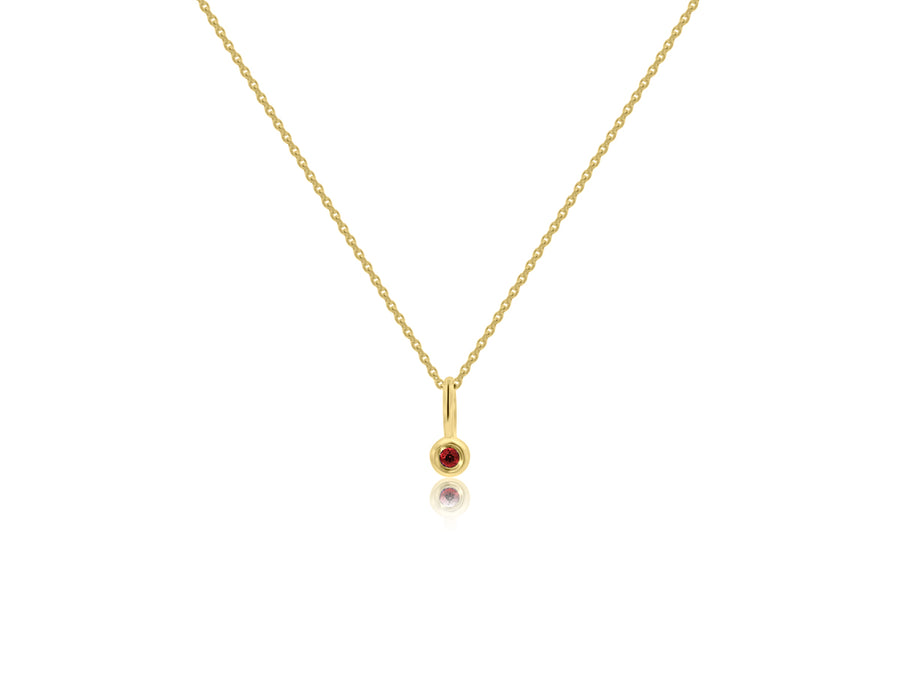 Ruby Yellow Gold Pendant