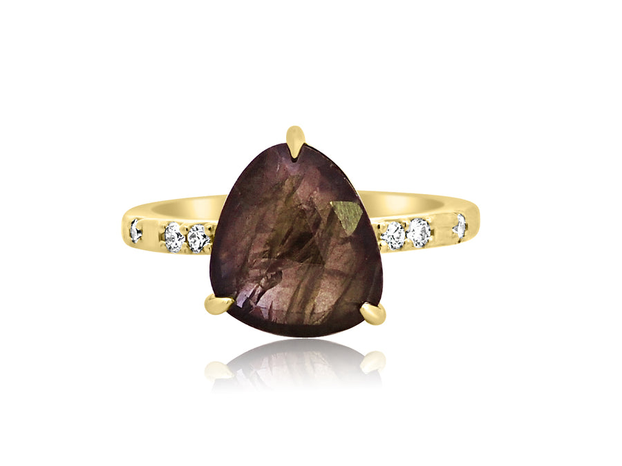 3.88ct Brown Sapphire Ursa Minor Ring