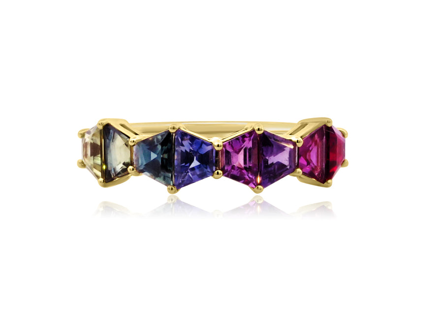 Fancy Sapphire Yellow Gold Ring