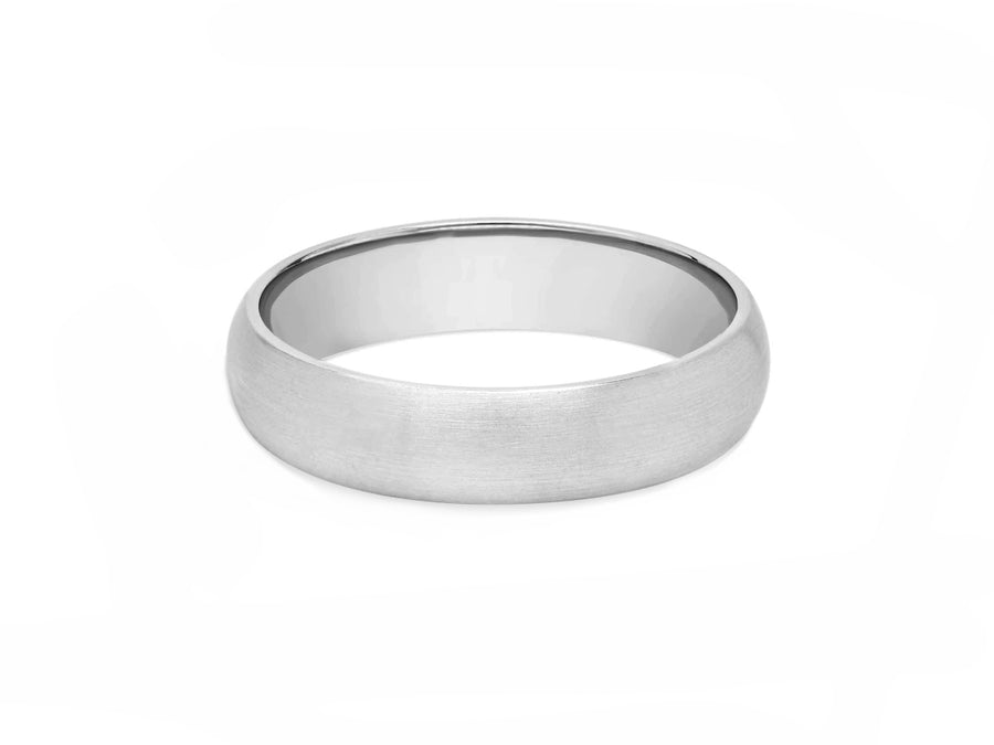 6mm Half Round Platinum Band