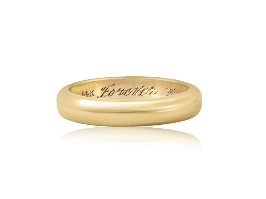 Vintage Yellow Gold Wedding Band
