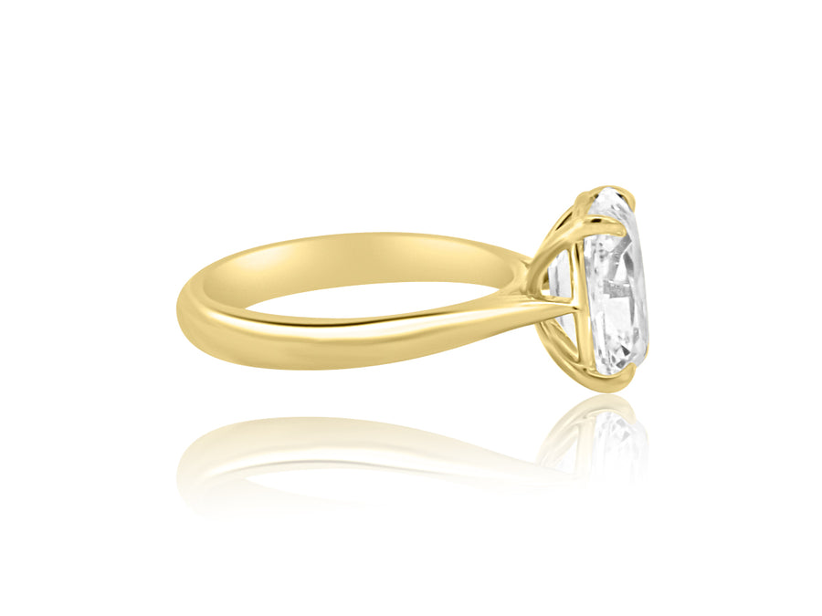 3.28ct DVVS2 ANCU Lab Diamond Aura Cathedral Ring