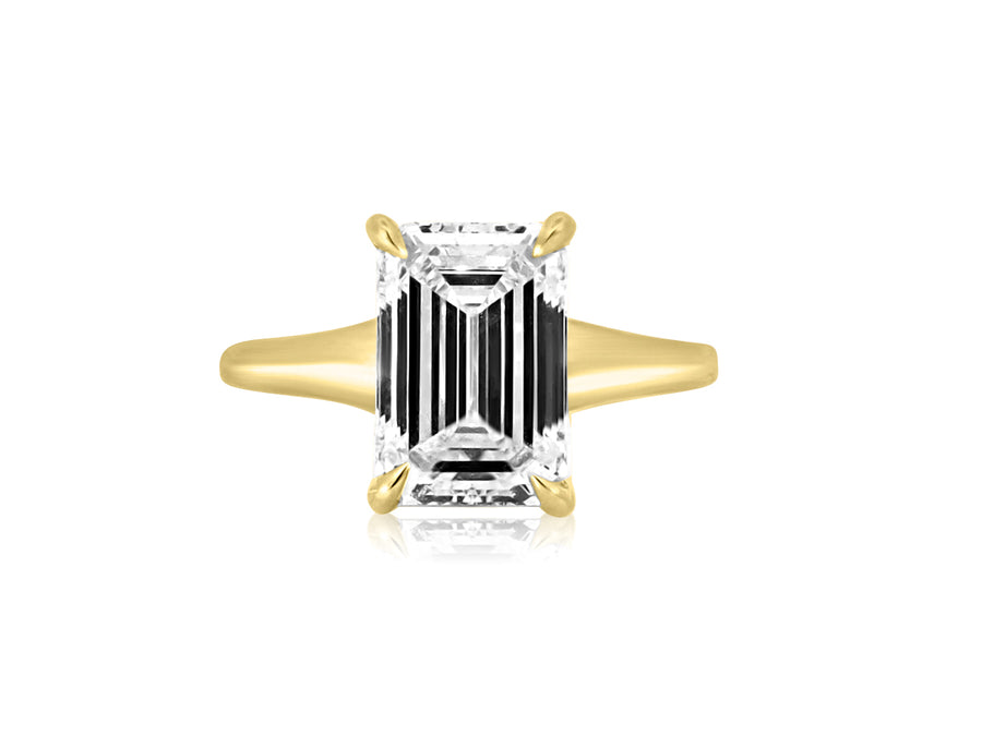 3.65ct DVVS1 Emerald Cut Lab Diamond Ring