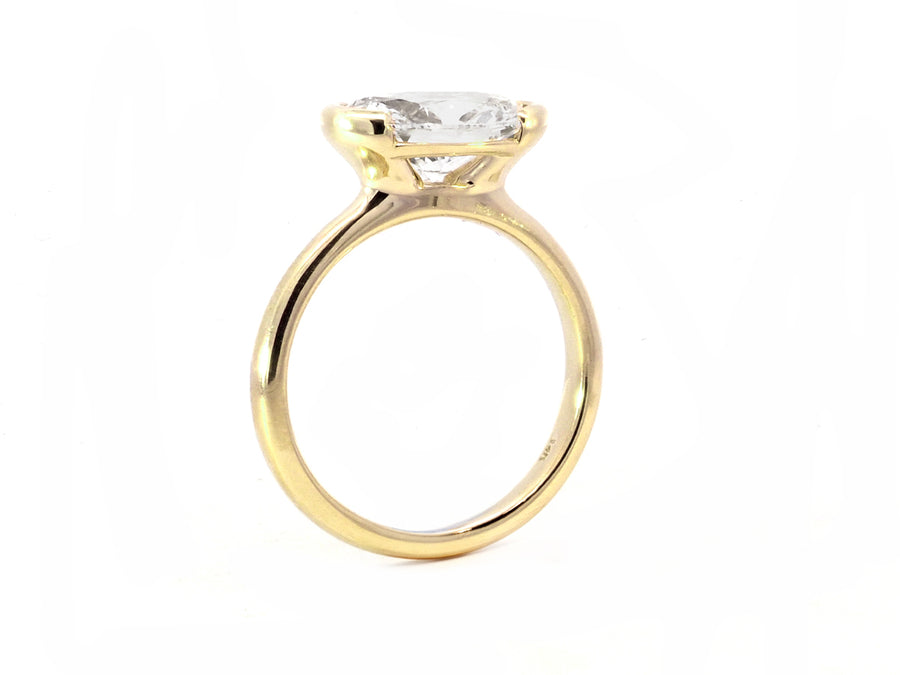 2.37ct DVVS1 Oval Lab Diamond Ring