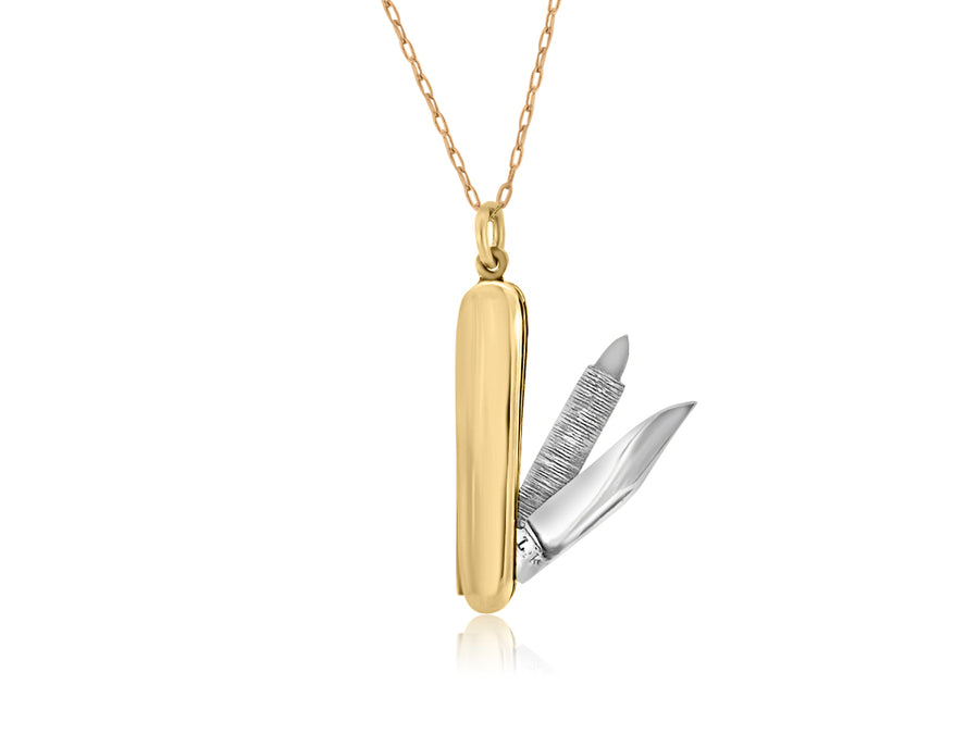 Antique Miniature Pocket Knife Pendant