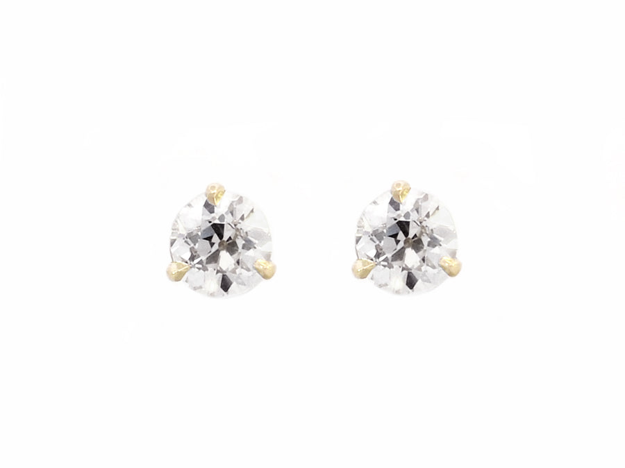 1.16cts Old European Cut Diamond Stud Earrings