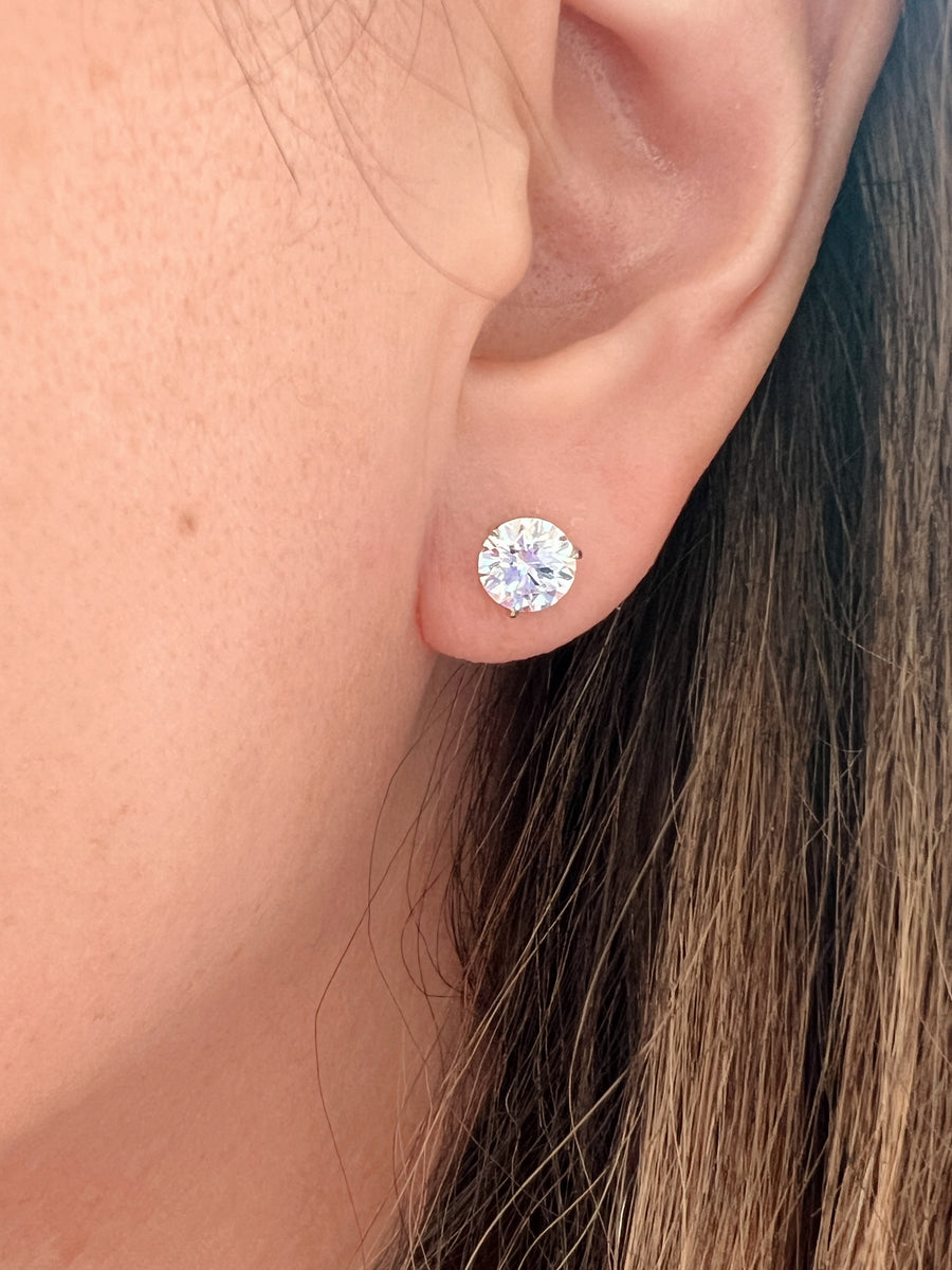 1.29cts DVVS2 /1.28cts DVVS2 Lab Diamond Earrings