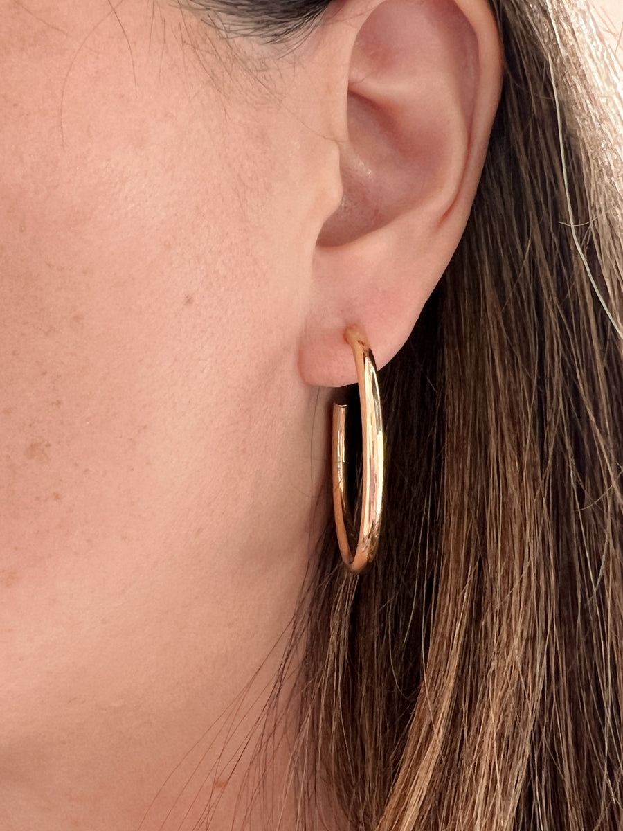 Large Gold Hoop Earrings