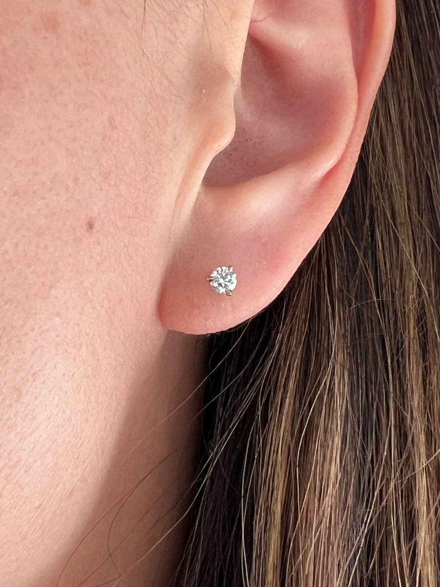0.43cts HSI Diamond Stud Earrings
