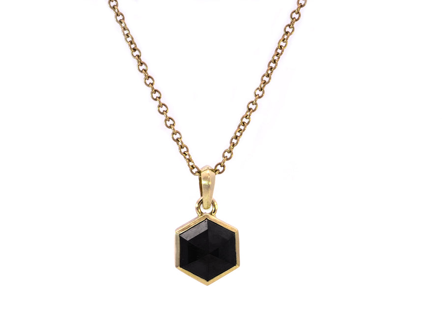 Black Diamond Hexagonal Pendant