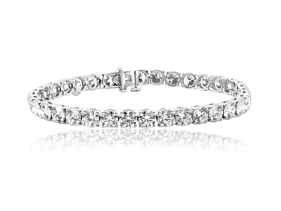 13.16cts DVS1 Lab Diamond White Gold Tennis Bracelet