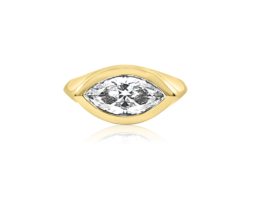 2.50cts EVS1 Marquise Lab Diamond 'Kaia' Ring