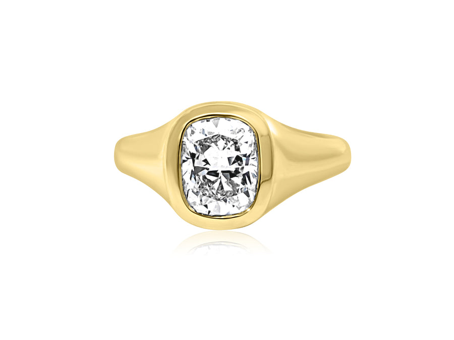 2.11cts EVS1 Cushion Cut Lab Diamond 'Kaia' Ring