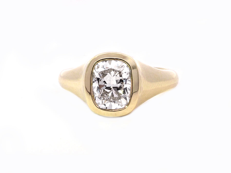 2.11cts EVS1 Cushion Cut Lab Diamond 'Kaia' Ring