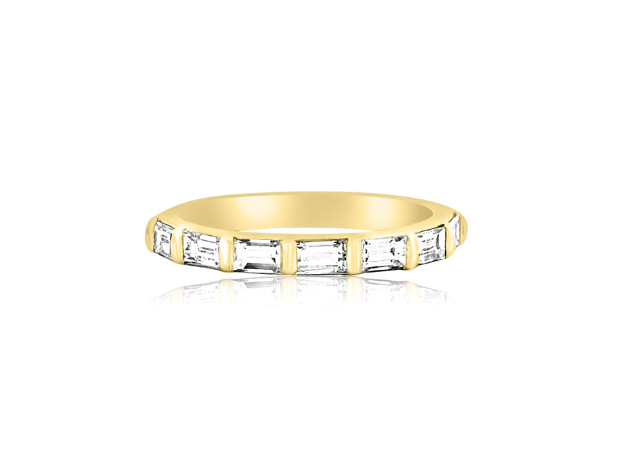 Diamond Baguette Yellow Gold Ring