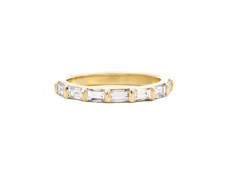 Diamond Baguette Yellow Gold Ring