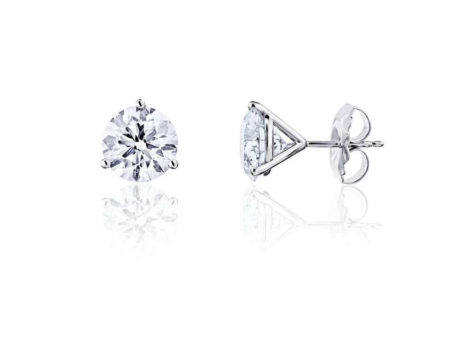 1.29cts DVVS2 /1.28cts DVVS2 Lab Diamond Earrings