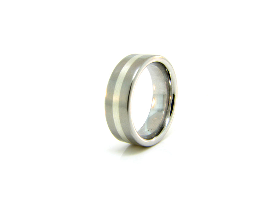 Vitalium and Sterling Silver Band