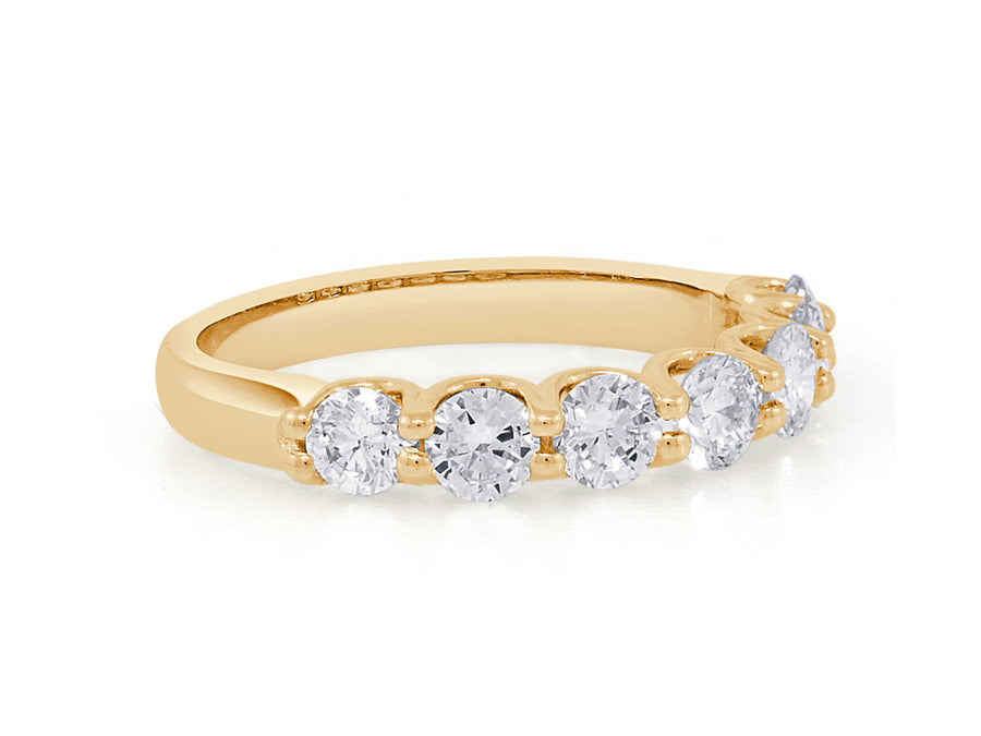 Seven Sisters Diamond Gold Ring
