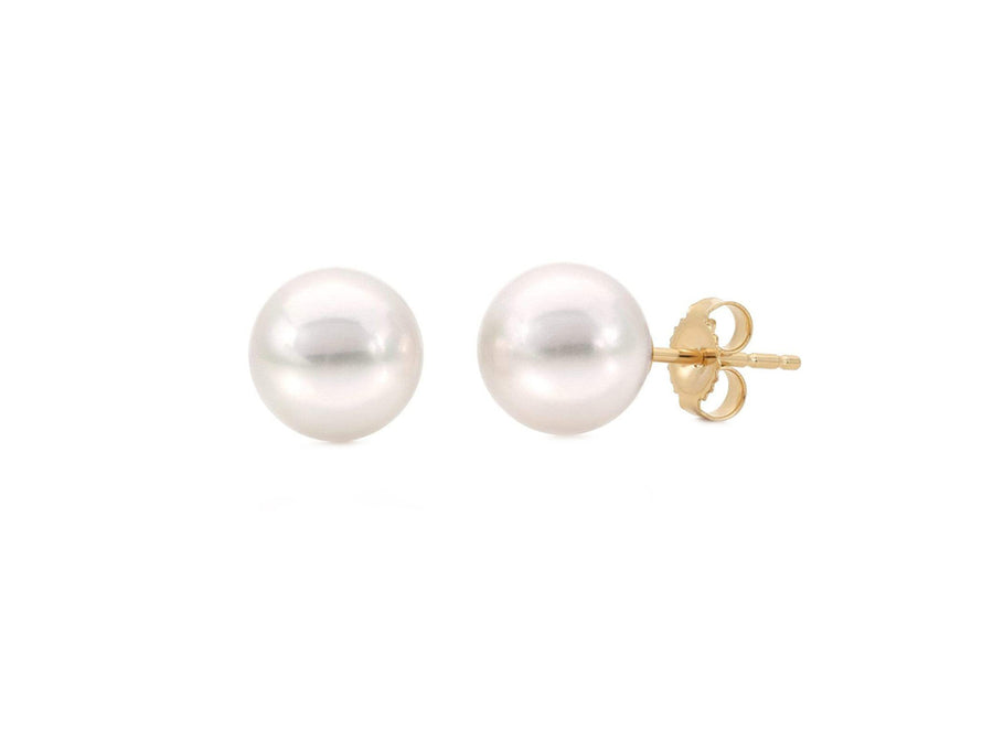 9mm Cultured Pearl Stud Earrings