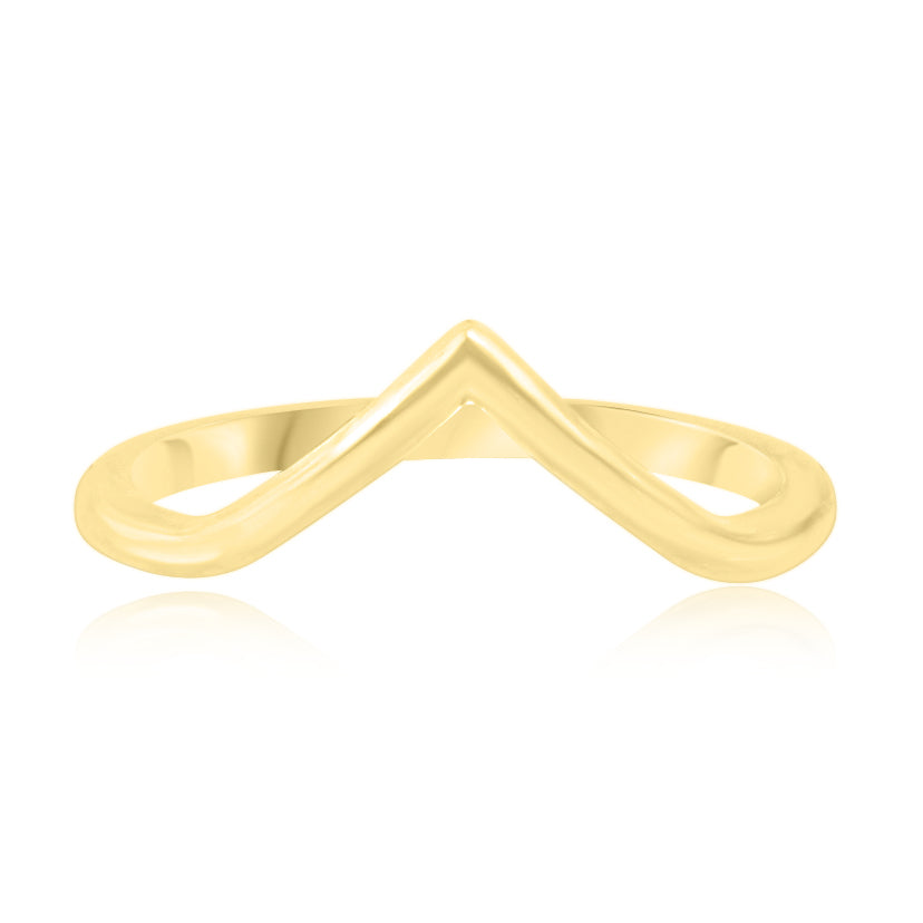 Vita V-Shaped 14 Karat Yellow Gold Ring