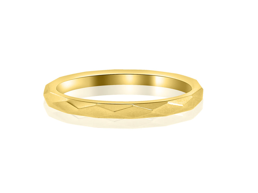 Thin Gold Faceted Spectra Band