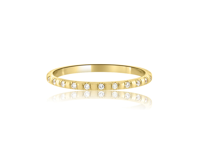 Spaced Pave Eternity Band