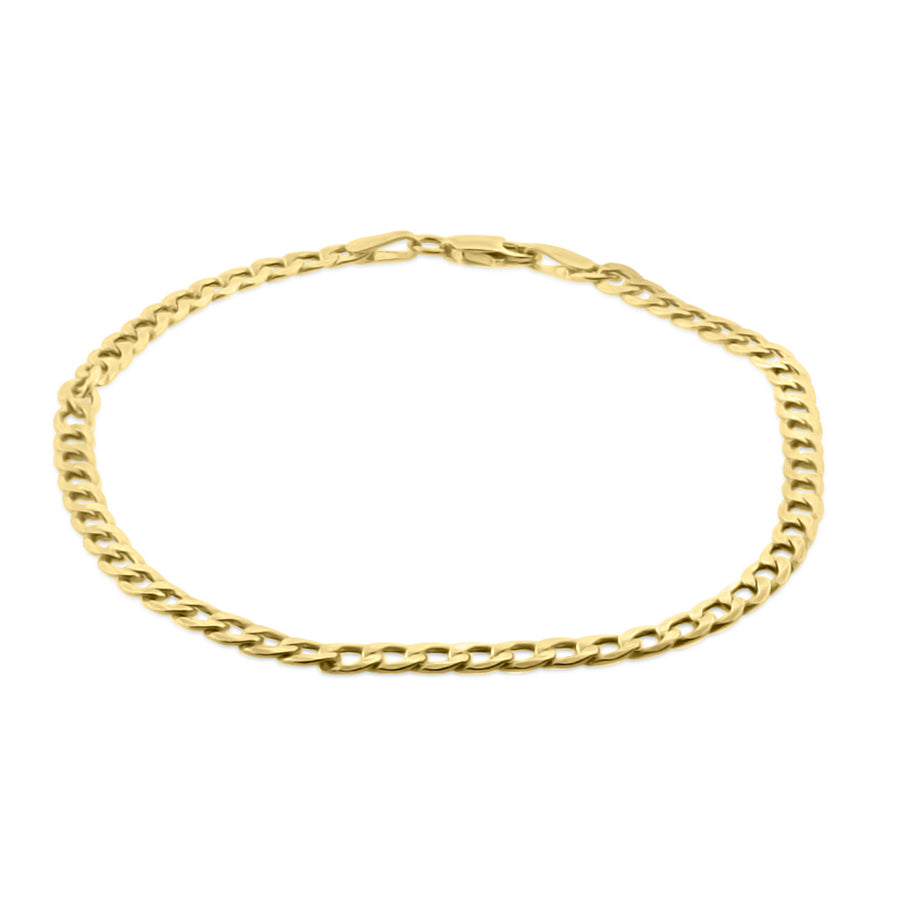 Curb Chain Yellow Gold Bracelet