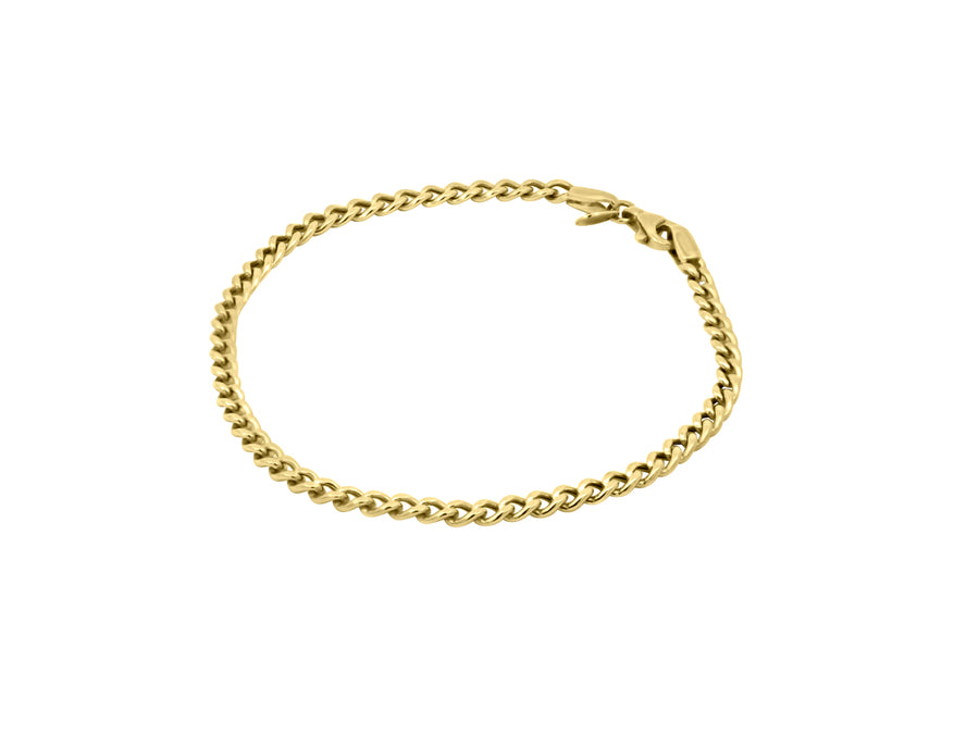 Gold Cuban Link Chain Bracelet