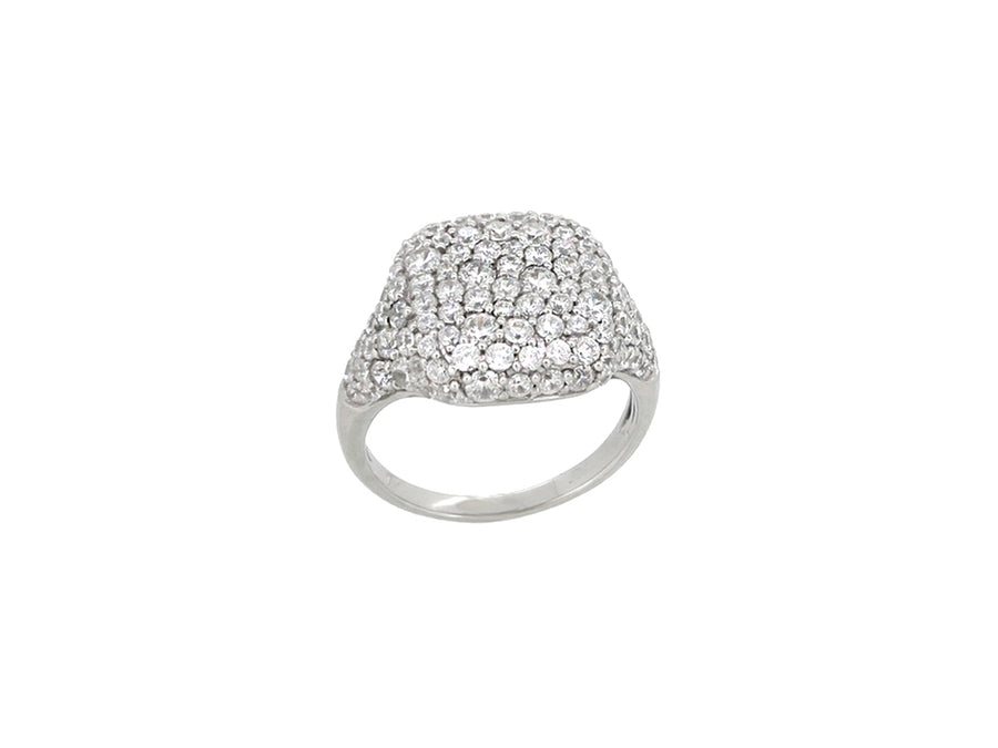 Pave Diamond Signet Ring