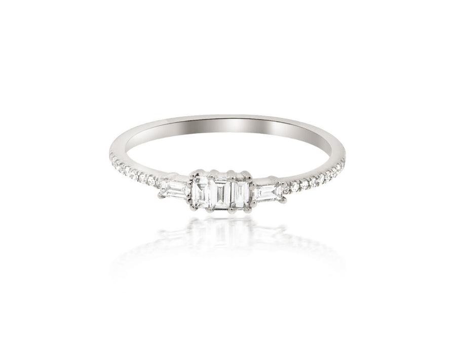 Baguette Diamond White Gold Ring